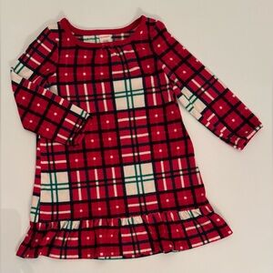 Gymboree Red and Green Plaid Dress Girls 4T EUC